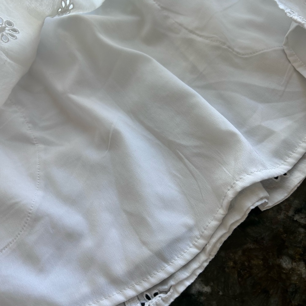 Hollister Eyelet Channeled Mini Dress. Y2K inspired. 100% cotton. Milkmaid. XS - Picture 10 of 14